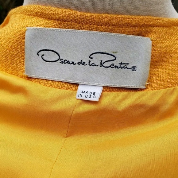 Oscar De La Renta Dress Runway Pop Art Womens 14 - Picture 8 of 8